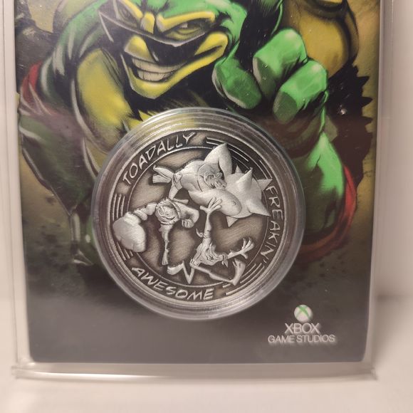 Battletoads Limited Edition Coin Official Microsoft Collectible Emblem - Picture 2 of 4